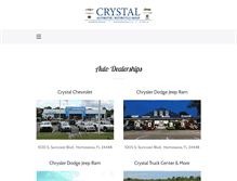 Tablet Screenshot of crystalautos.com